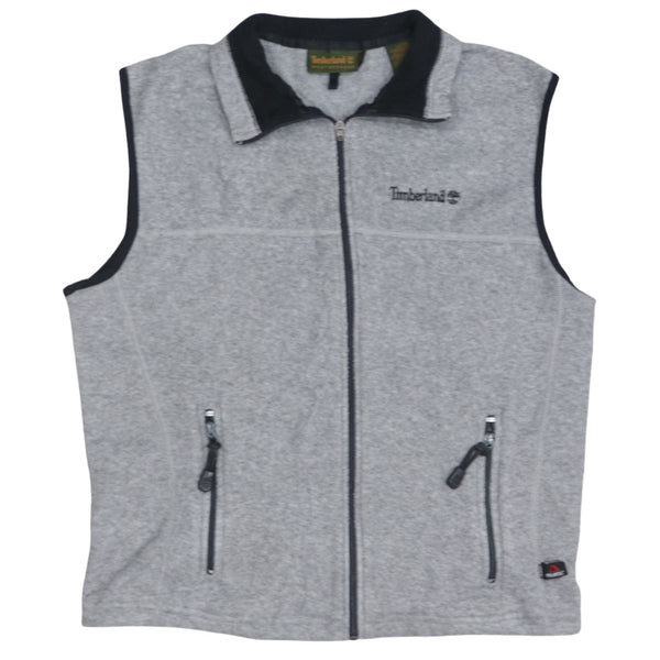Timberland 90's Vest Sleeveless Full Zip Up Gilet XXXXXLarge (5XL) Grey