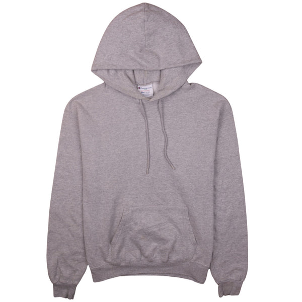 Champion 90's Medium Grey Vintage Drawstring Hoodie with Pockets