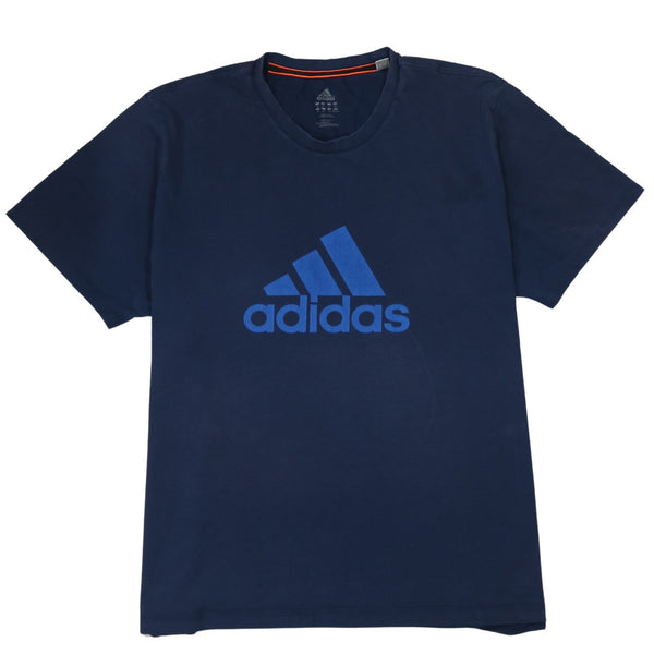Adidas 90's Spellout Short Sleeves T Shirt XXLarge (2XL) Navy Blue