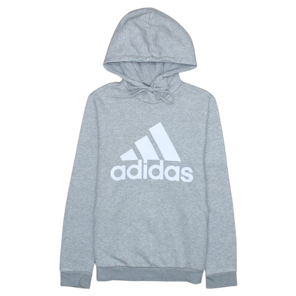 Adidas 90's Spellout Pullover Hoodie Small Grey