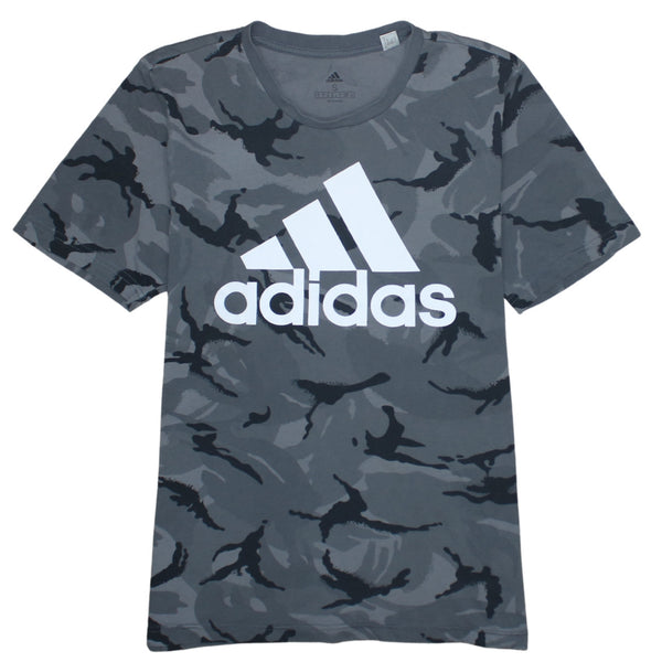 Adidas 90's Short Sleeves Crew Neck T Shirt Small Grey