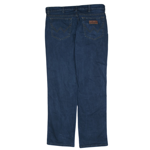 Wrangler 1990s Navy Blue Lightwash Baggy Straight Leg Pants Men’s 38