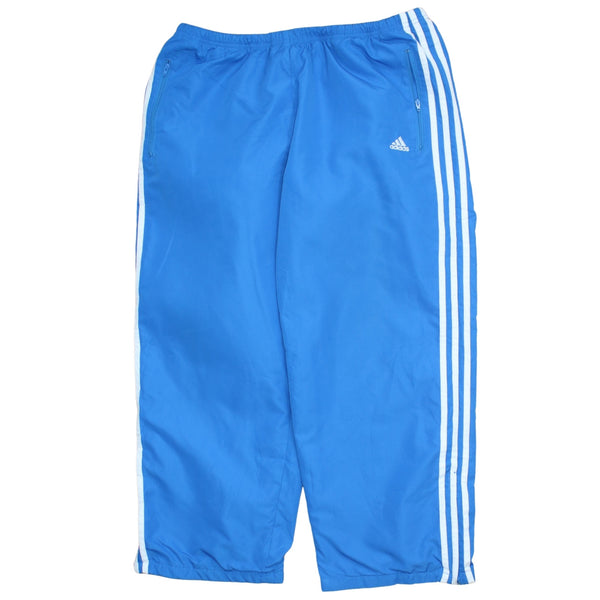 Adidas 90's 3 Stripes Straight Leg Baggy Trousers / Pants Large Blue