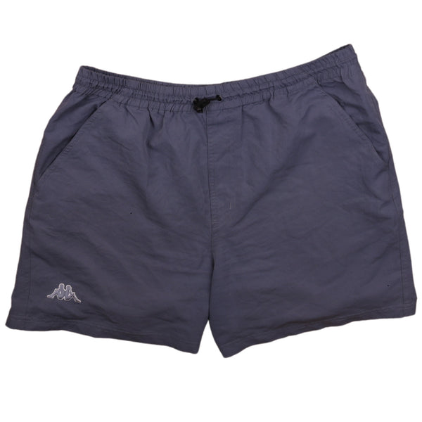 Kappa 90's Elasticated Waistband Drawstring Shorts Large Grey
