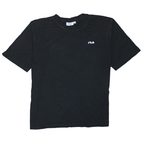 Fila 90's Short Sleeves Crew Neck T Shirt Medium Black