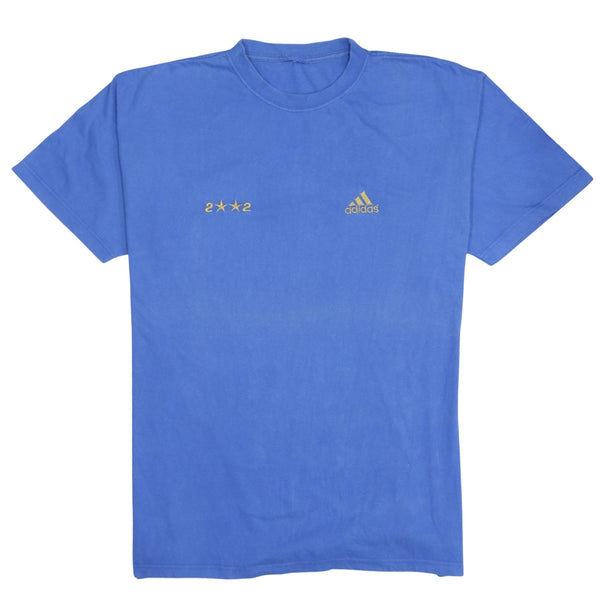 Adidas 90's Short Sleeves Crew Neck T Shirt Large  Blue