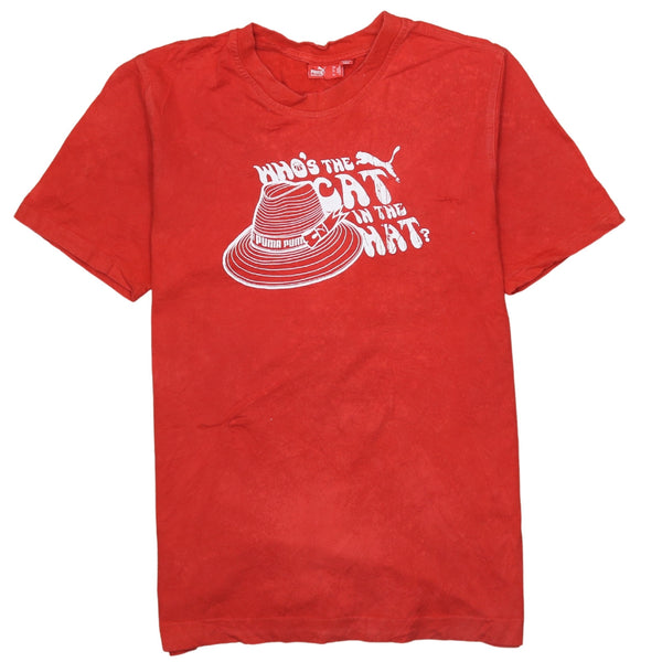 Vintage 90's Puma Red Medium Crew Neck T-Shirt