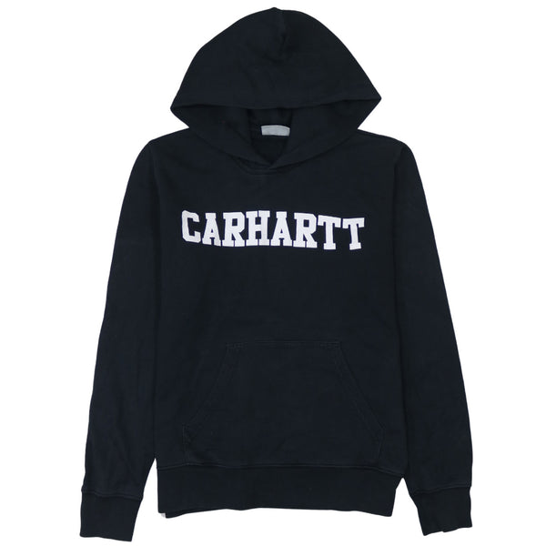 Carhartt 90's Vintage Black Spellout Pullover Hoodie - Small