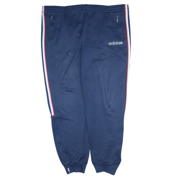 Adidas Men's 90s Navy Blue Tracksuit Joggers Sweatpants Size 42