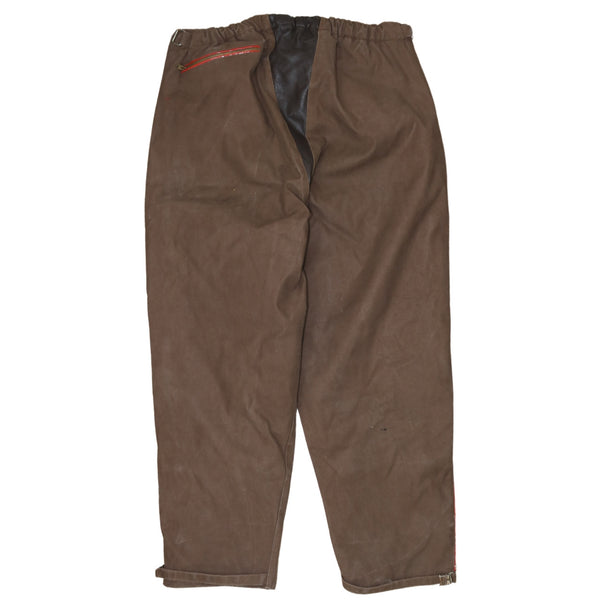 Retro 90's Brown Straight Leg Baggy Men's Trousers Pants Size 38
