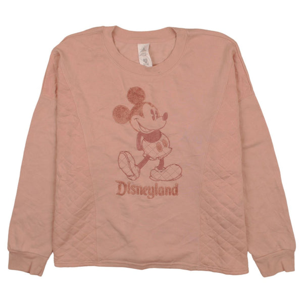 Vintage Disney Mickey Mouse 90s Crew Neck XLarge Pink Sweatshirt Men