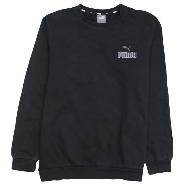 Puma 90's Lightweight Crew Neck Sweatshirt Medium Black
