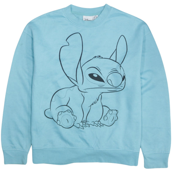 Vintage Disney 90's Stitch Crew Neck Sweatshirt XXLarge (2XL) Blue