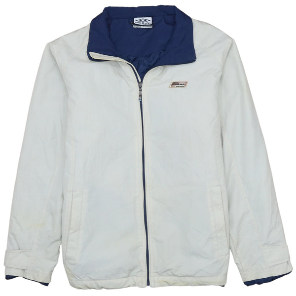 Umbro 90's Lightweight Full Zip Up Windbreaker Small White