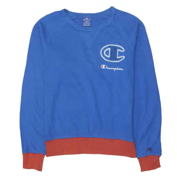 Vintage Champion 90's Heavyweight Crew Neck Sweatshirt Small Blue