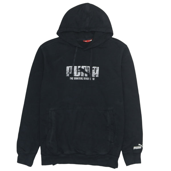 Puma 90's Spellout Pullover Hoodie Medium Black
