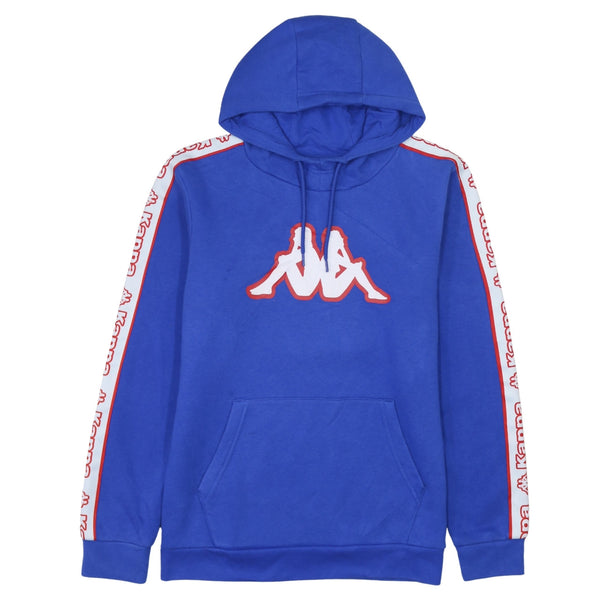 Kappa 90's Vintage Spellout Pullover Hoodie Large Blue