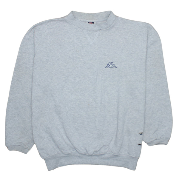 Kappa 90's Lightweight Crew Neck Sweatshirt XLarge Grey