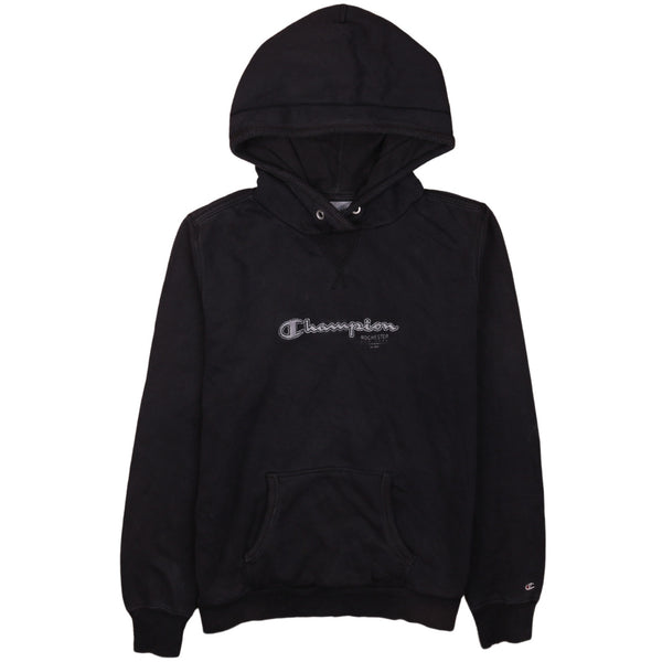 Champion 90's Vintage Spellout Pullover Black Hoodie Women's Large