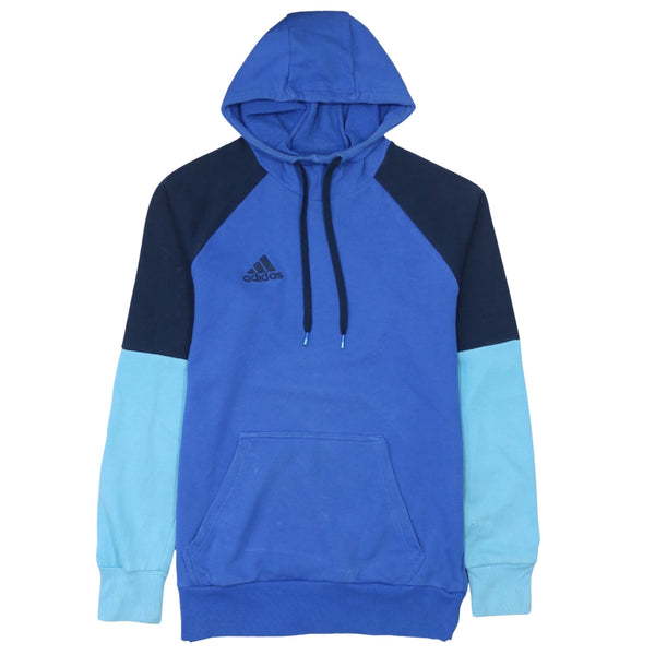 Adidas Vintage 90's Blue Hoodie Mens Medium Drawstring Pockets Pullover