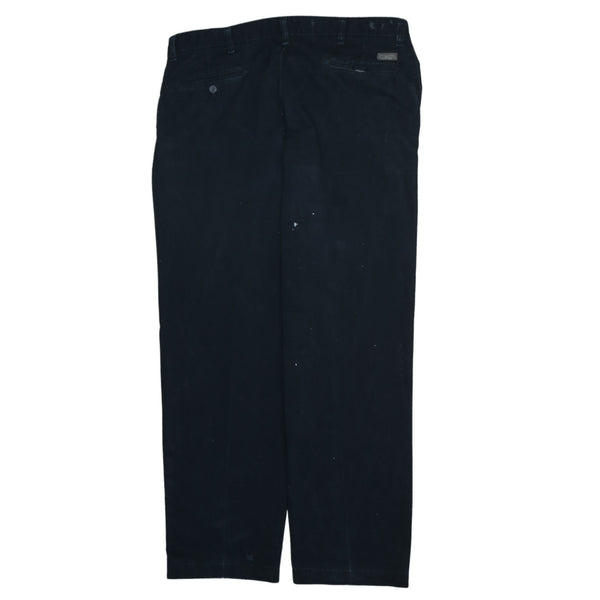 Lee 90's Vintage Men's Black Relaxed Fit Straight Leg Baggy Trousers Pants Size 34