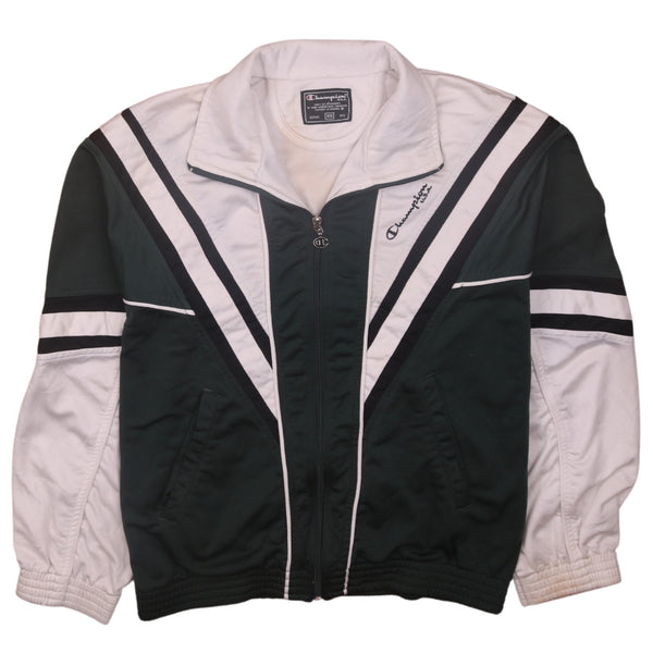 Champion Vintage 90's Heavyweight Green Zip-Up Sweatshirt XSmall