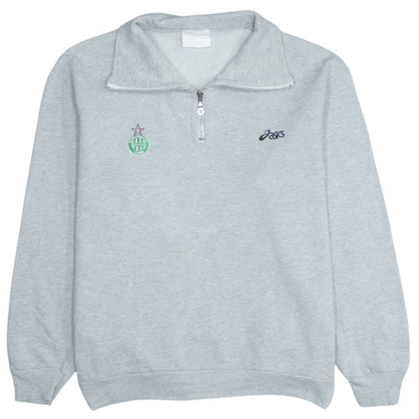 Aasics 90's Lightweight Quarter Zip Sweatshirt XLarge  Grey