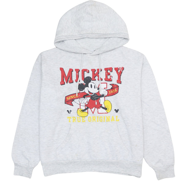 Vintage 90's Disney Mickey Mouse White Hoodie Small Pullover