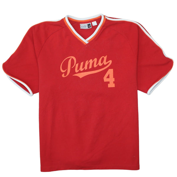 Puma 90's Spellout Short Sleeves T Shirt Medium Red