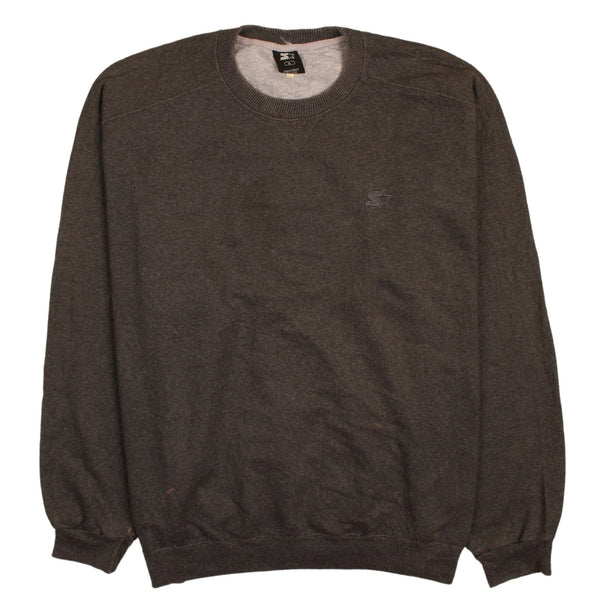 90s Starter Heavyweight Crew Neck Sweatshirt XL Grey Vintage Men