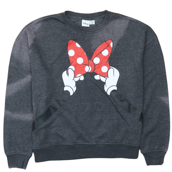 Vintage Disney Minnie Mouse 90's Crew Neck Sweatshirt Large Black