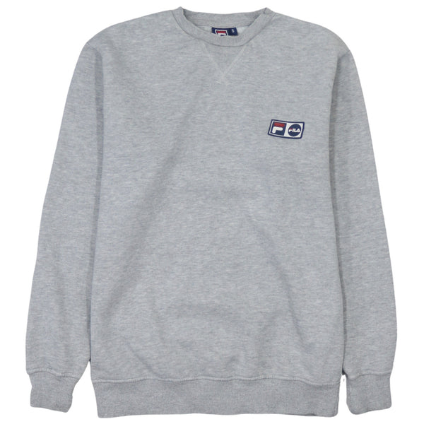 Vintage Fila 90's Crew Neck Sweatshirt Men's Small Grey Cotton Top