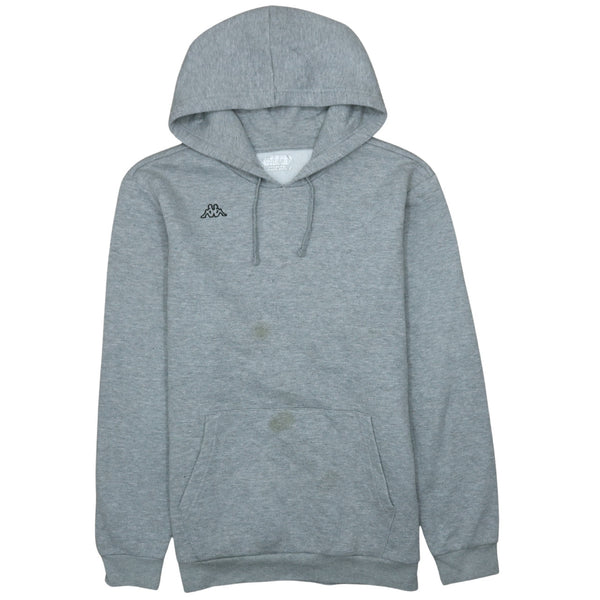 Kappa 90's Drawstring Pockets Pullover Hoodie XXLarge (2XL) Grey