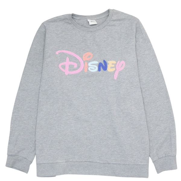 Vintage Disney 90's Crew Neck Sweatshirt XXLarge Grey Spellout