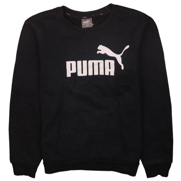 Puma 90's Black Spellout Crew Neck Men's Sweatshirt XSmall Nostalgia