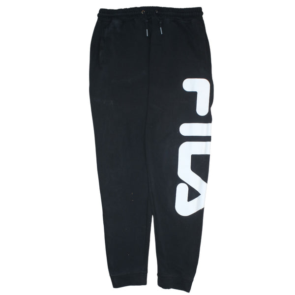 Fila 90's Vintage Black Joggers Sweatpants Men's Large