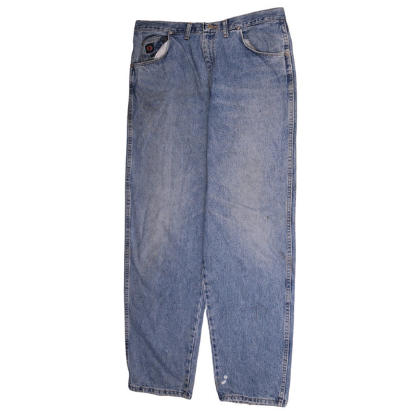 Wrangler Vintage 90's Blue Straight Leg Baggy Pants Men's 36 Retro