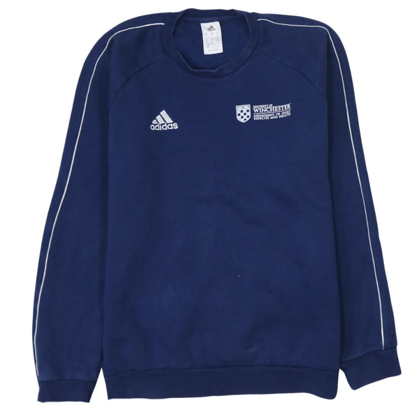 Adidas 90's Lightweight Crew Neck Sweatshirt Medium Navy Blue
