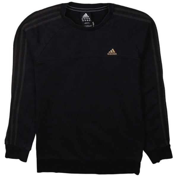 Adidas Vintage 90's Black Heavyweight Crew Neck Sweatshirt Men's Small