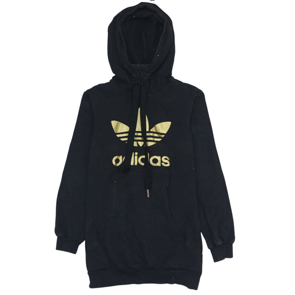 Adidas Vintage 90s Black Spellout Pullover Hoodie Men's Medium