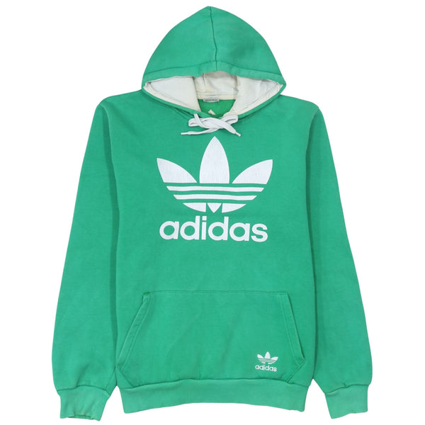 Adidas 90's Spellout Pullover Hoodie Large Green