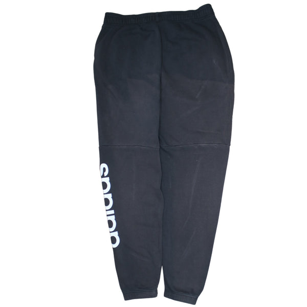 Adidas 90's Black Joggers with Elasticated Waistband & Drawstrings, Men's Large
