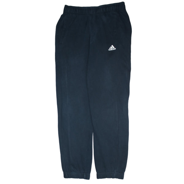 Adidas 90's Elasticated Waistband Drawstrings Casual Joggers / Sweatpants Small Black