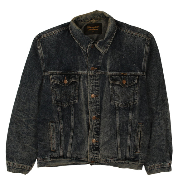 Vintage 90's Wrangler Denim Jacket XLarge Navy Blue