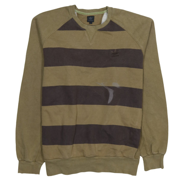 Adidas 90's Lightweight Crew Neck Sweatshirt XLarge Brown