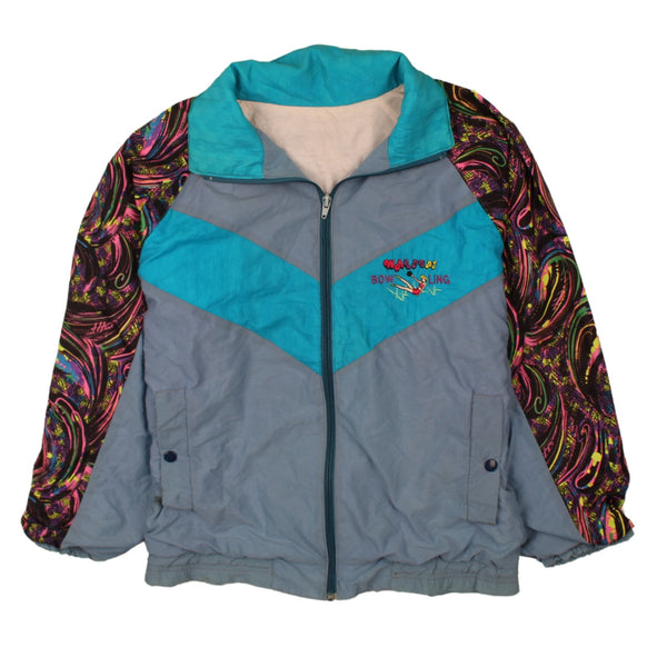 Active 90's Lightweight Full Zip Up Windbreaker Large (missing sizing label) Grey