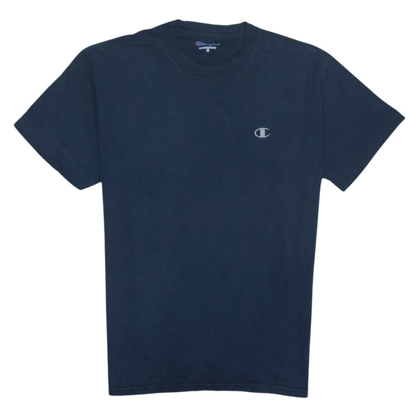 Champion Vintage 90's Crew Neck Short Sleeves T-Shirt Large Navy Blue