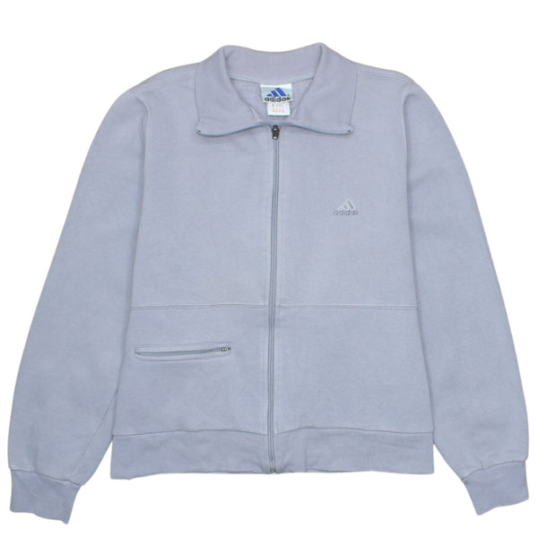 Adidas 90's Purple Lightweight Full Zip Up Sweatshirt Medium