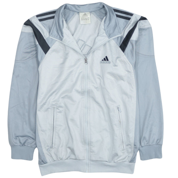 Adidas 90's Lightweight Full Zip Up Sweatshirt Large  Grey