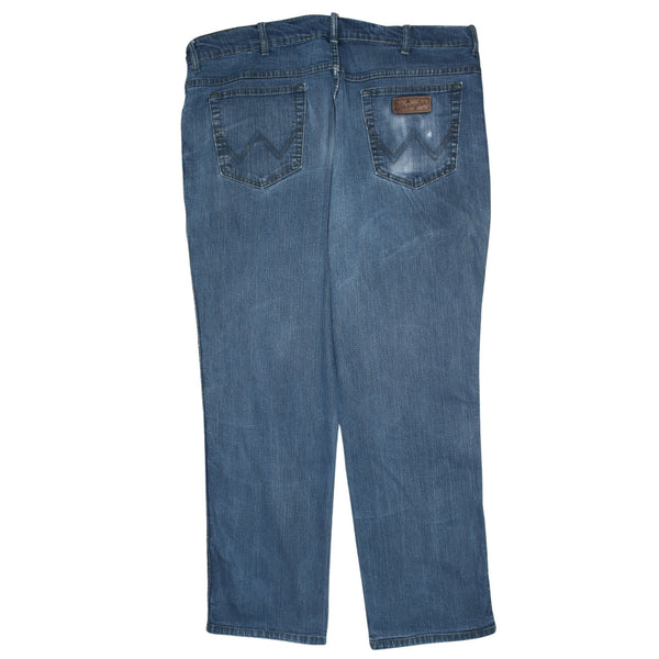Wrangler 90's Lightwash Straight Leg Baggy Jeans / Pants 42 Blue